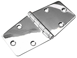 Seadog Hinge Locker Stainless Steel 3"X6"
