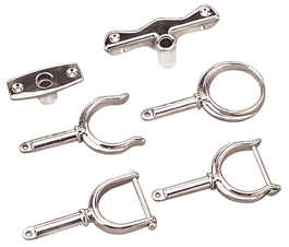 Seadog Oarlock W/Pin 1 - 5/8" Chrome Zinc - Steveston Marine and Hardware