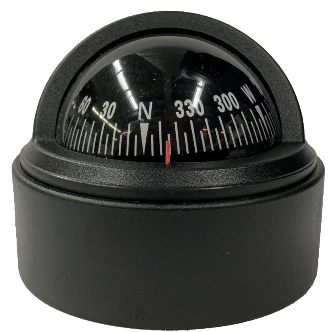 Riviera Stella Surface Mount Compass Black - Steveston Marine and Hardware