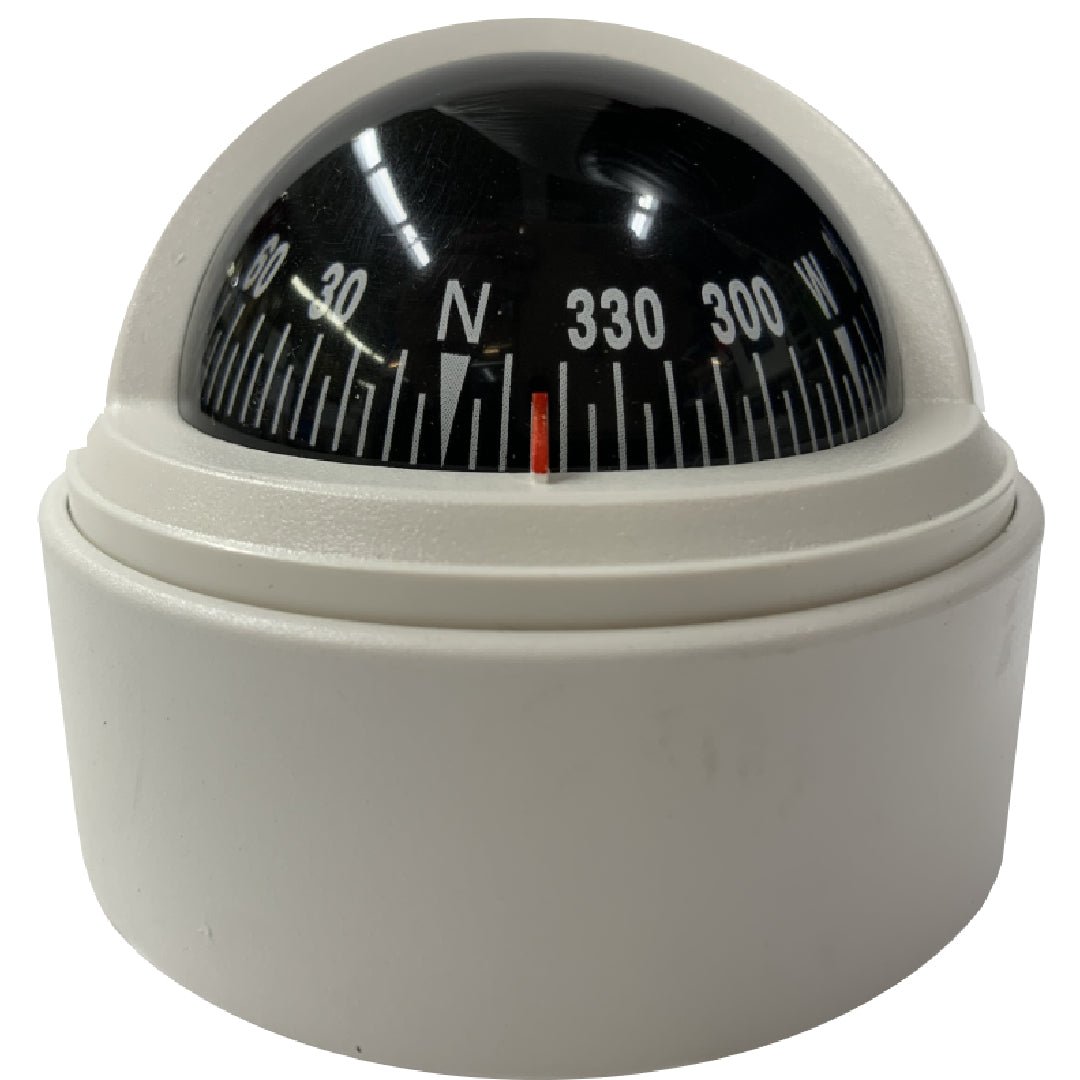 Riviera Stella Surface Mount Compass White - Steveston Marine and Hardware