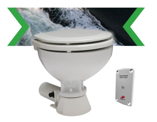 Johnson Pump Electric Compact Toilet 12 Volt
