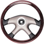 Uflex Steering Wheel-Mahogany 4-Spk