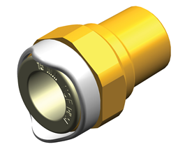 Whale System 15 1/2"Mpt Brass Adapt.