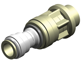 Whale System 15 3/4" Strt Adapter Male