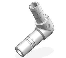 Whale System 15 Stem Elbow 1/2" Hose