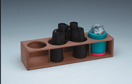 Whitecap Teak Rack Drink Binocular