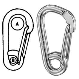 Wichard Hook Carbine Asymmetric 15/32