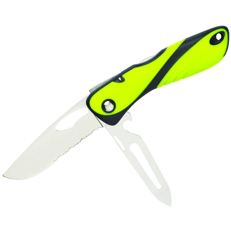 Wichard Knife Green W/Shackle Key & Open - Steveston Marine and Hardware