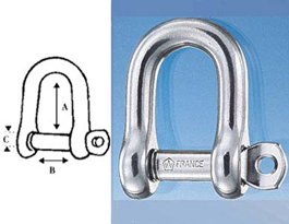 Wichard Shackle 'D' Captive Pin 5/16
