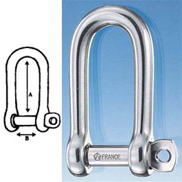 Wichard Shackle Long 3/16" Self Locking