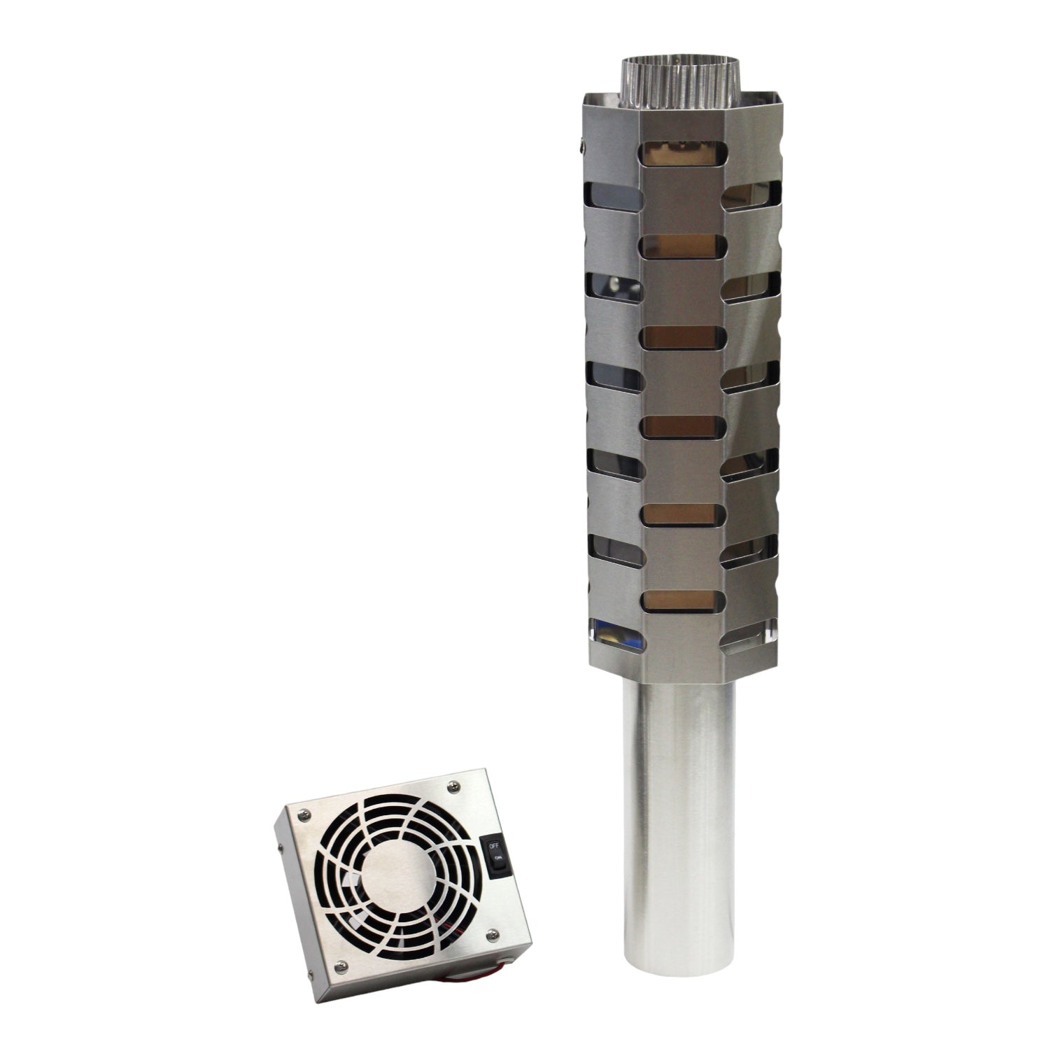 Dickinson 3" Heatex Chimney Robber w/ Fan (00 - HEA3) - Steveston Marine and Hardware