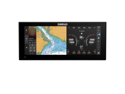 Simrad NSX 3012UW Smart Chartplotter/Fishfinder 12" with C-MAP DISCOVER X Chart - No Transducer