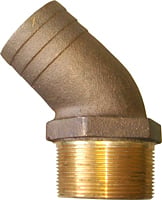Buck Algonquin 2-1/2 Pipe To Hose 45 Elbow
