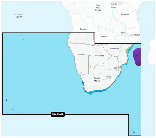 Garmin Navionics+ - Africa, South - Marine Charts, MicroSD/SD