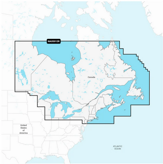 Garmin Canada, East & Great Lakes - Lakes, Rivers and Coastal Marine Charts  Navionics+ | NAUS012R | microSD/SD and One-year Subscription - 010-C1466-30