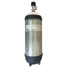 Lalizas Spare Compressed Air Cylinder - 9LT+ Valve 300 Bar Assembled w/