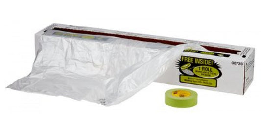 3M Plastic Sheeting Roll with Tape - 16' X 400'