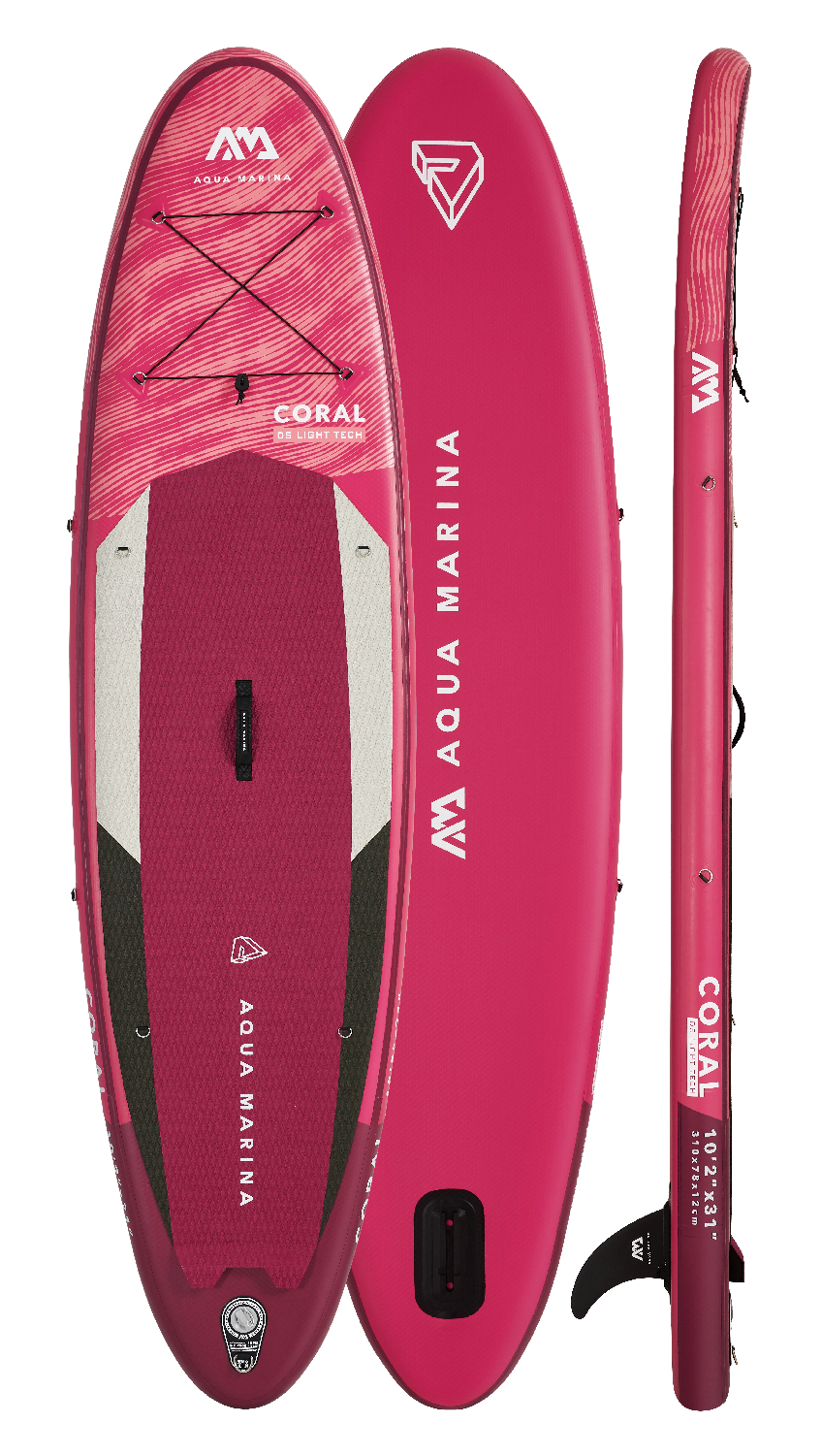 Aqua Marina Coral Advanced Inflatable SUP Paddle Board With Paddle - BT-21COP