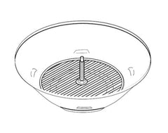 magma charcoal outer bowl assembly