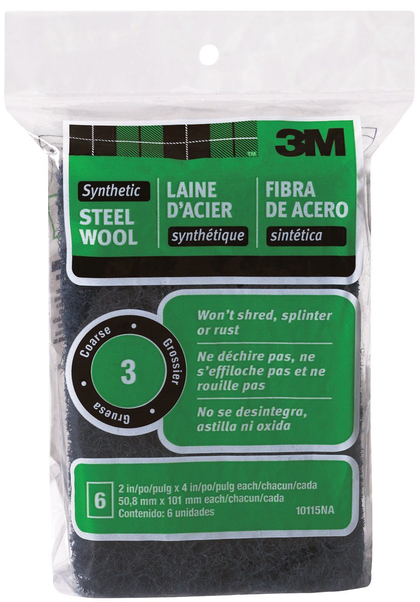3M Marine #3 Synthetic Steel Wool 2/Pkg