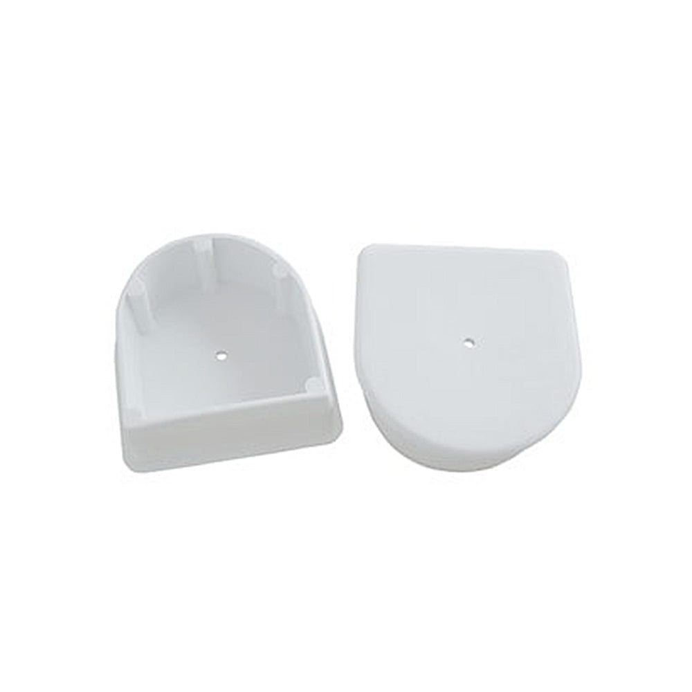 Dock Edge End Plug Large White 2 Pieces