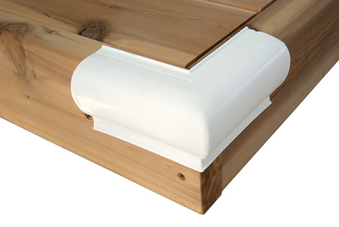 Dock Edge Heavy Slant "P" Corner - White - Steveston Marine and Hardware