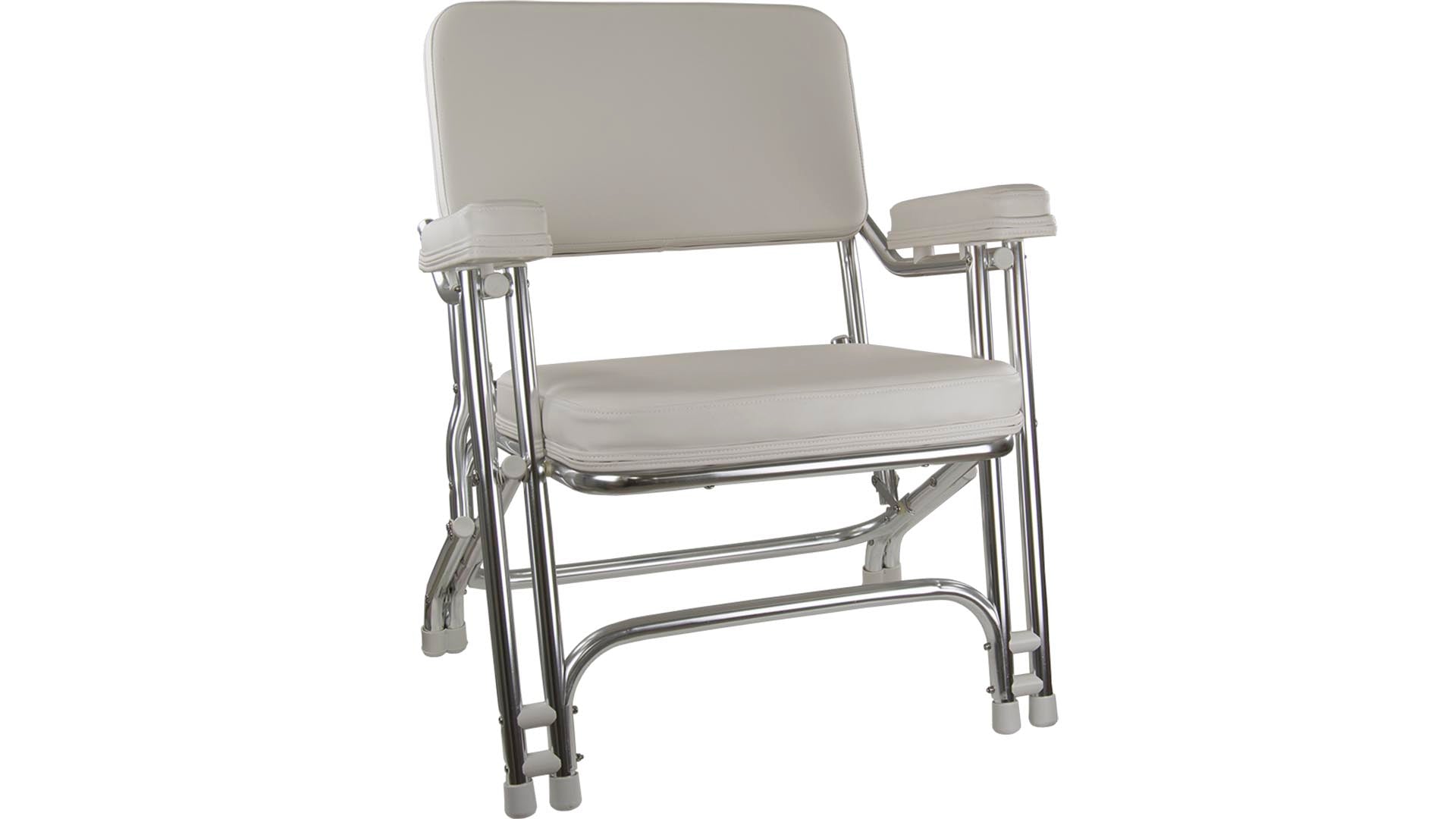 Springfield Classic Folding Deck Chair - White - Steveston Marine and Hardware