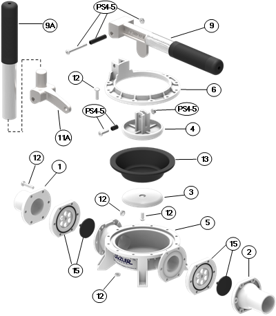 Bosworth Horizontal Handle W/Actuator