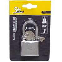Lalizas Marine Padlock, SeaLock, w/ Long Shackle, 50mm