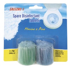 Lalizas Spare Disinfectant Tablets for DSRU Marine & Pine (2 Tablets)