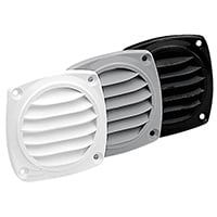 Lalizas Ventilation Shaft Grilles Cover, 82x82mm, Black