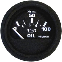 Faria Euro Oil Pressure Guage (100 PSI) - FAR12845