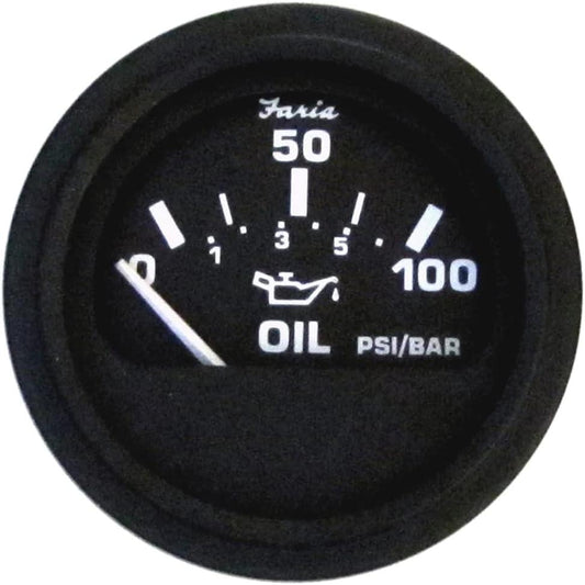 Faria Euro Oil Pressure Guage (100 PSI) - FAR12845