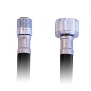 Ambassador Marine Rubber Hose 6Ft Black