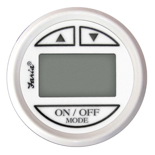 Faria Dress White Series Depth Sounder (Thru-Hull Mounted Transducer) - 13194