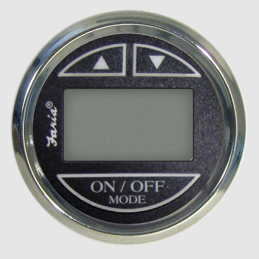 Faria Chesapeake Black Stainless Steel Thru-Hull Depth Sounder - 13795