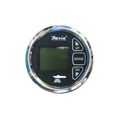 Faria Chesapeake Black Stainless Steel Depth Sounder with/ Air and Water Temperature