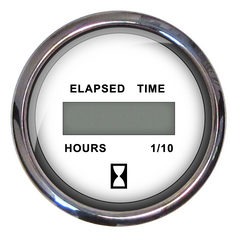 Faria Chesapeake White Hourmeter 12-32 VDC - 14813