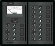 Blue Sea Systems 12 Position Switch CLB + Meter Square - 1464