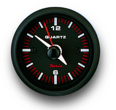 Faria Professional Red Analog Quartz Clock - 14652