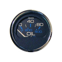 Faria Chesapeake Black Series Oil Pressure Gauge 80 PSI - 14702