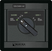 Blue Sea Systems 120/240V AC Rotary 65A OFF + 2 Sources 2x120V/1x240V