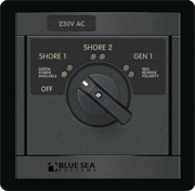 Blue Sea Systems 230V AC Rotary 30A OFF + 2 Sources -
