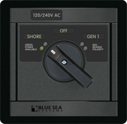 Blue Sea Systems Panel 120/240V Ac Rtry 65A Off+2