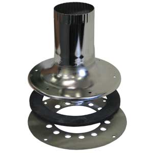 Dickinson 5 Stainless Steel Deck Fitting C/W Dress Ring