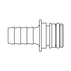 ITT Jabsco 1/2" Straight Hose Barb 2-5GPM - 2/PKG