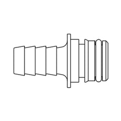 ITT Jabsco 3/4" Straight Hose Barb 2-5GPM - 2/PKG