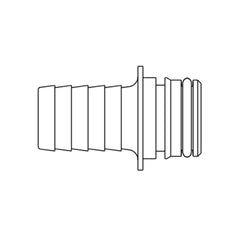 ITT Jabsco 3/4" Straight Hose Barb 6GPM - 2/PKG