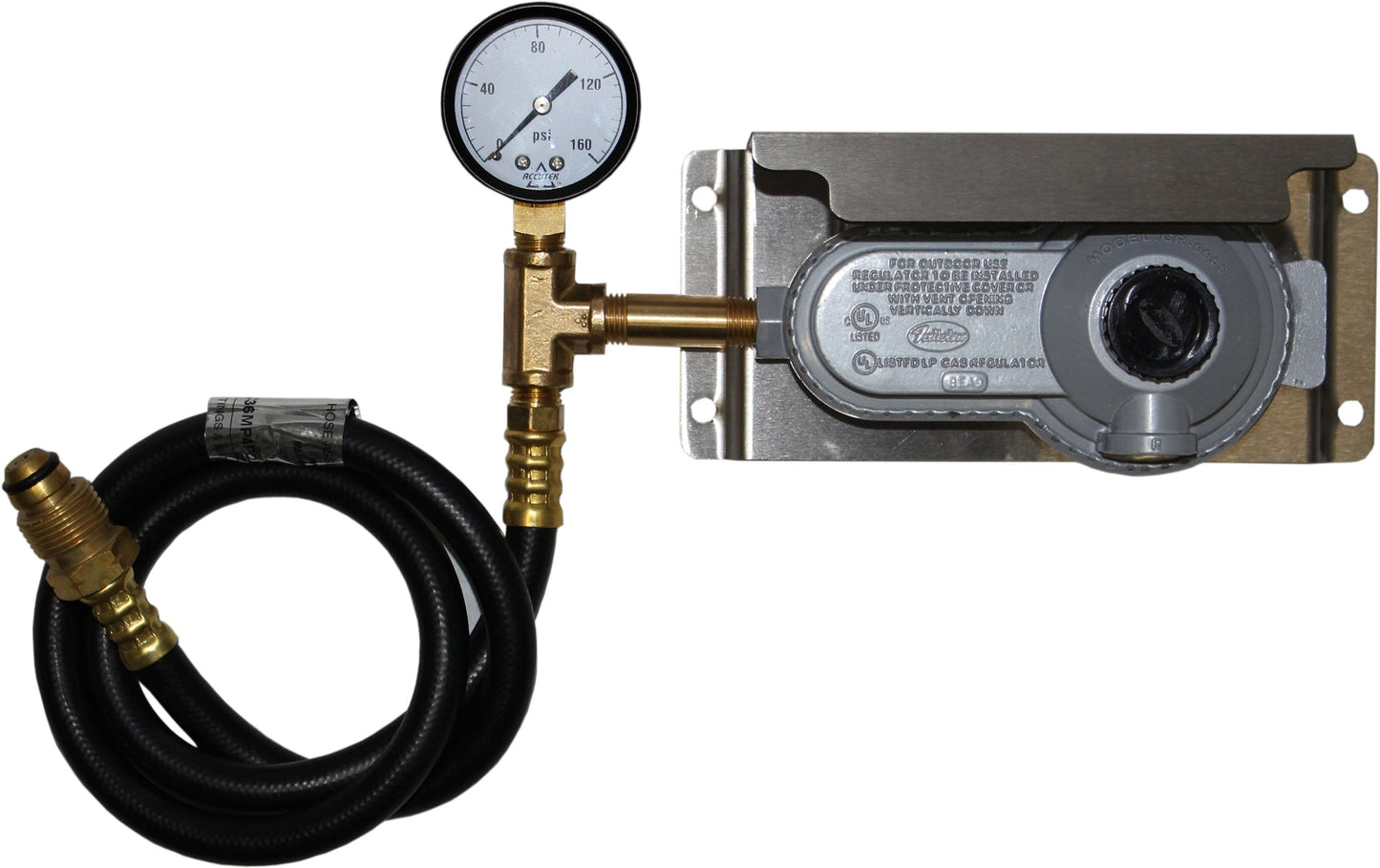 Dickinson Two - Stage 11" Regulator with Gauge & Bracket (19 - 162) - Steveston Marine and Hardware