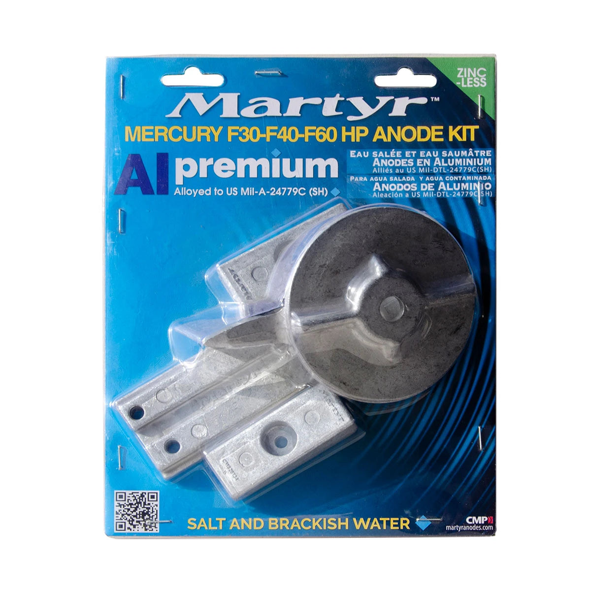 Martyr Mercury F30/40/60HP Anode Kit (Aluminium)